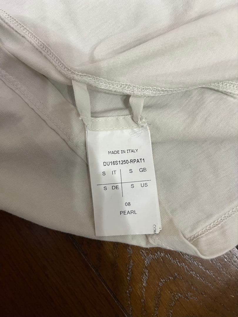 rickowens DRKSHDW パッチT パールカラー Tシャツ Sサイズ
