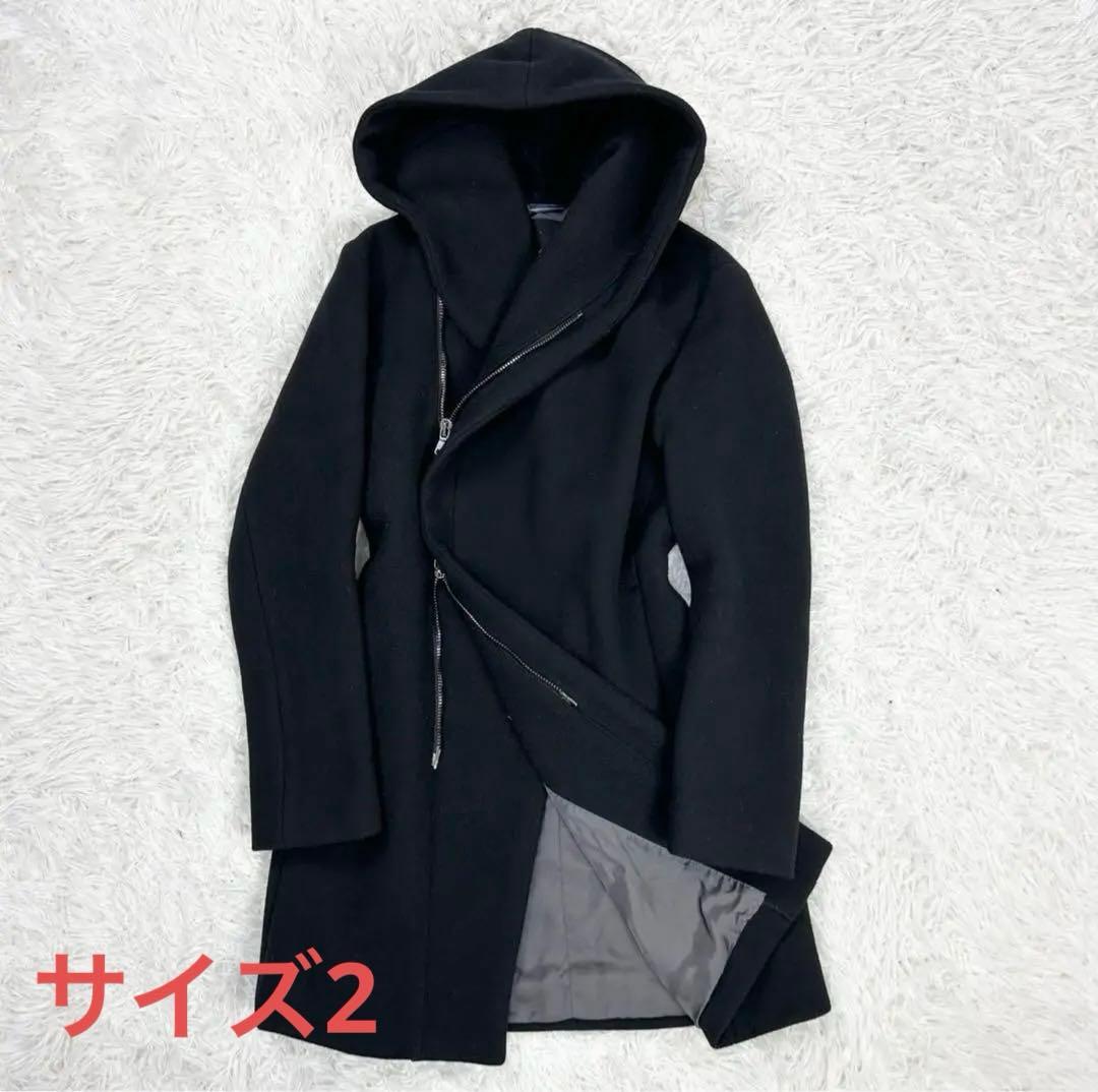 ジュンハシモト junhashimoto ウール ラップコート サイズ2