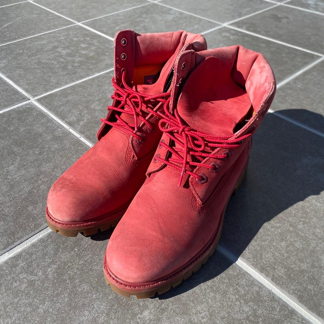 【Timberland】ティンバーランド　レッド　a1149 プレミアムブーツ