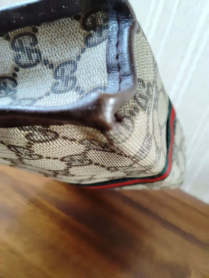 将　GUCCIグッチ　オールドグッチ　シェリーライン　GG　クラッチバック