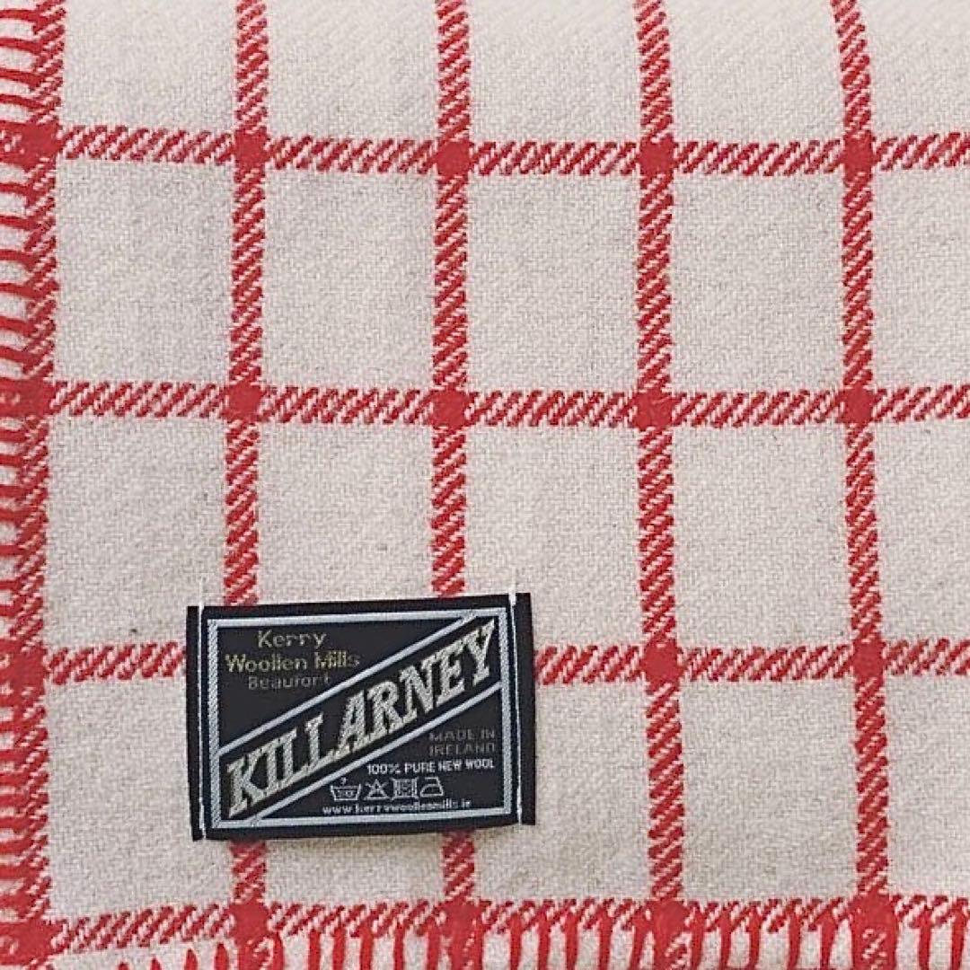 ひ*ん様 Kerry Woollen Mills / ウールブランケット レッド