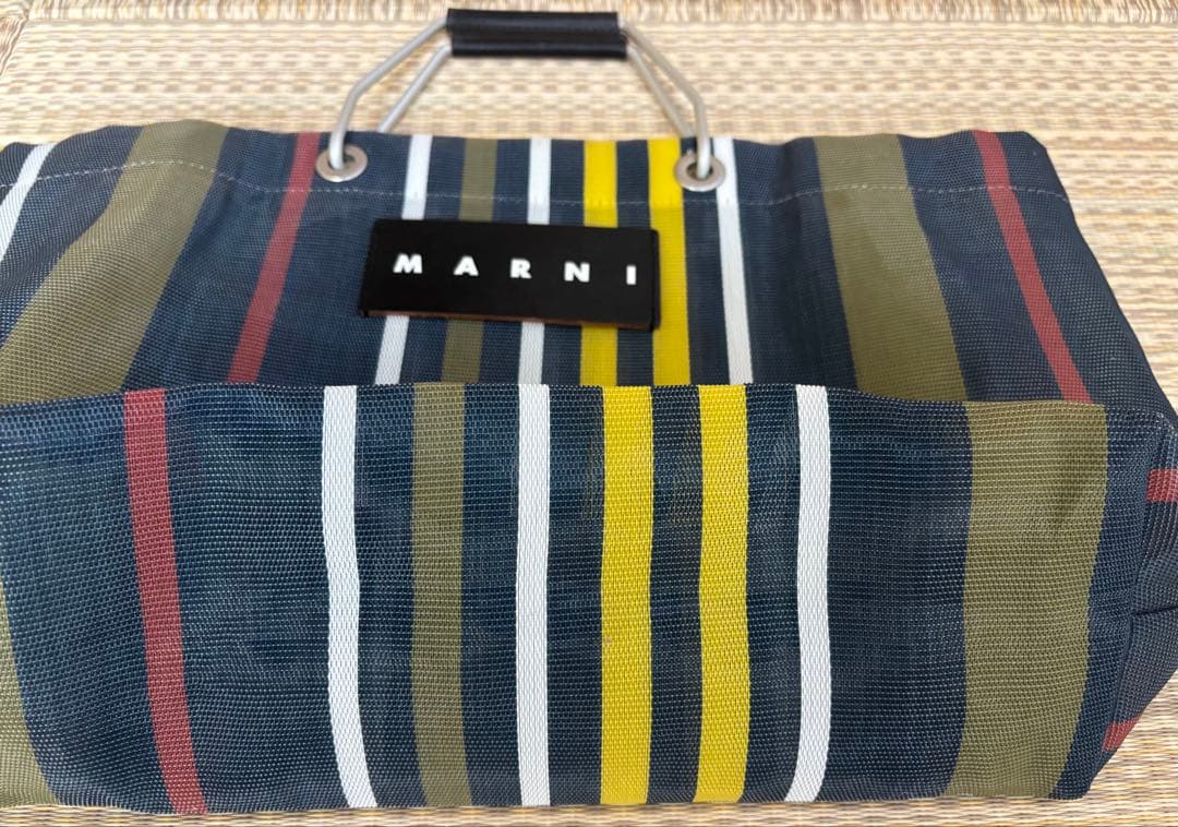 ★MARNI♬マルチカラーメッシュトートバッグ★used美品