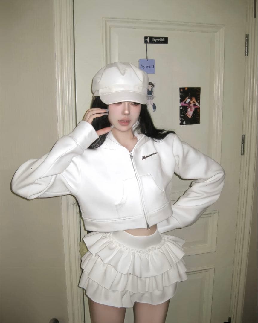 スカート andwang kirakira short zip & skirt M