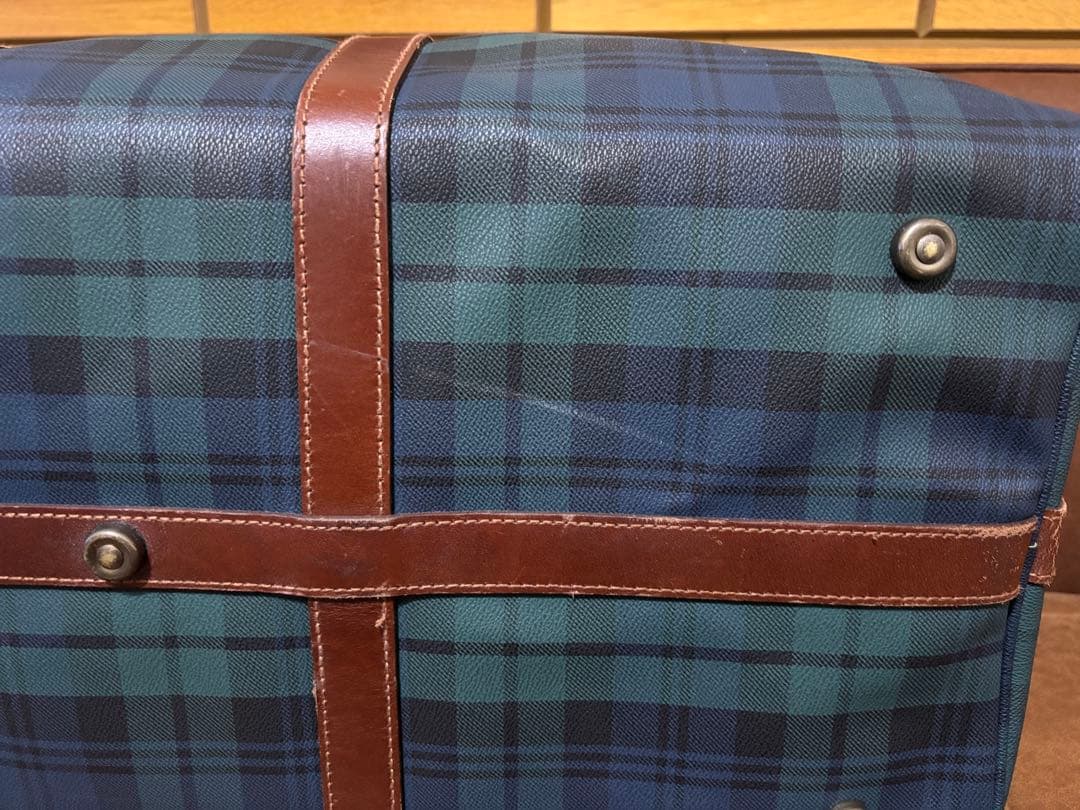 ポロ ラルフローレン ボストンバッグ ２ＷＡＹ チェック グリーン 緑