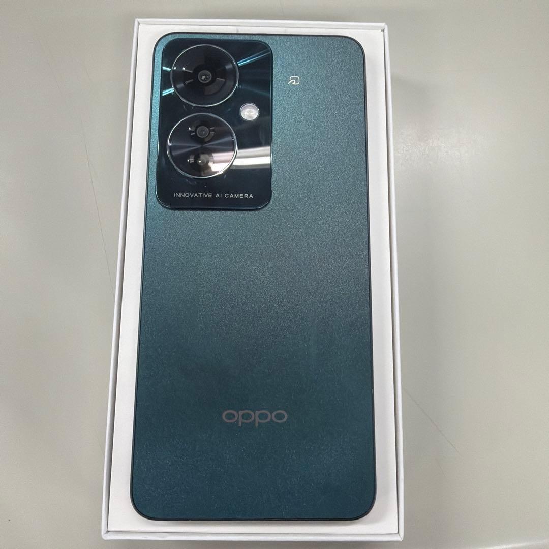 【美品】OPPO Reno11 A ホワイト 本体　ダークグリーン