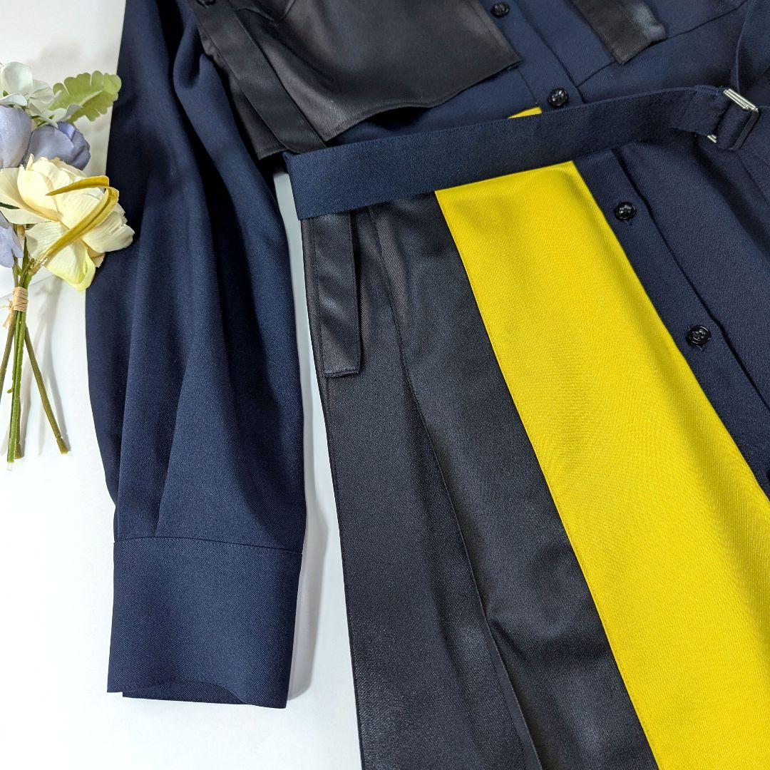 大人気★美品◎ユナイテッドトウキョウ　ダブルベルトシャツワンピース　2.4万　S