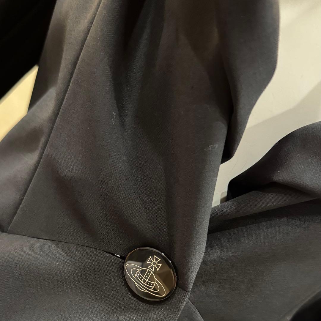 美品 ヴィヴィアンウエストウッドレッドレーベル ジャケット 変形襟 黒