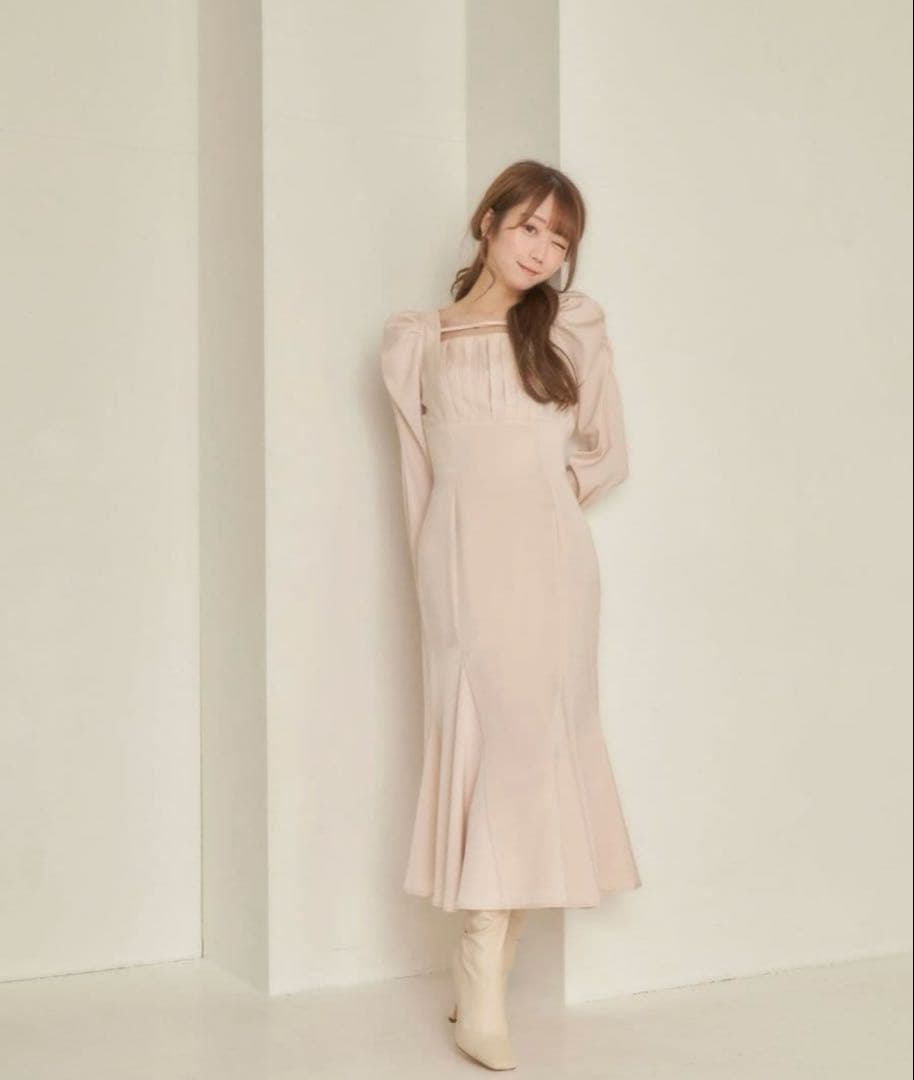 ロゼミューズ decollete belted mermaid onepiece