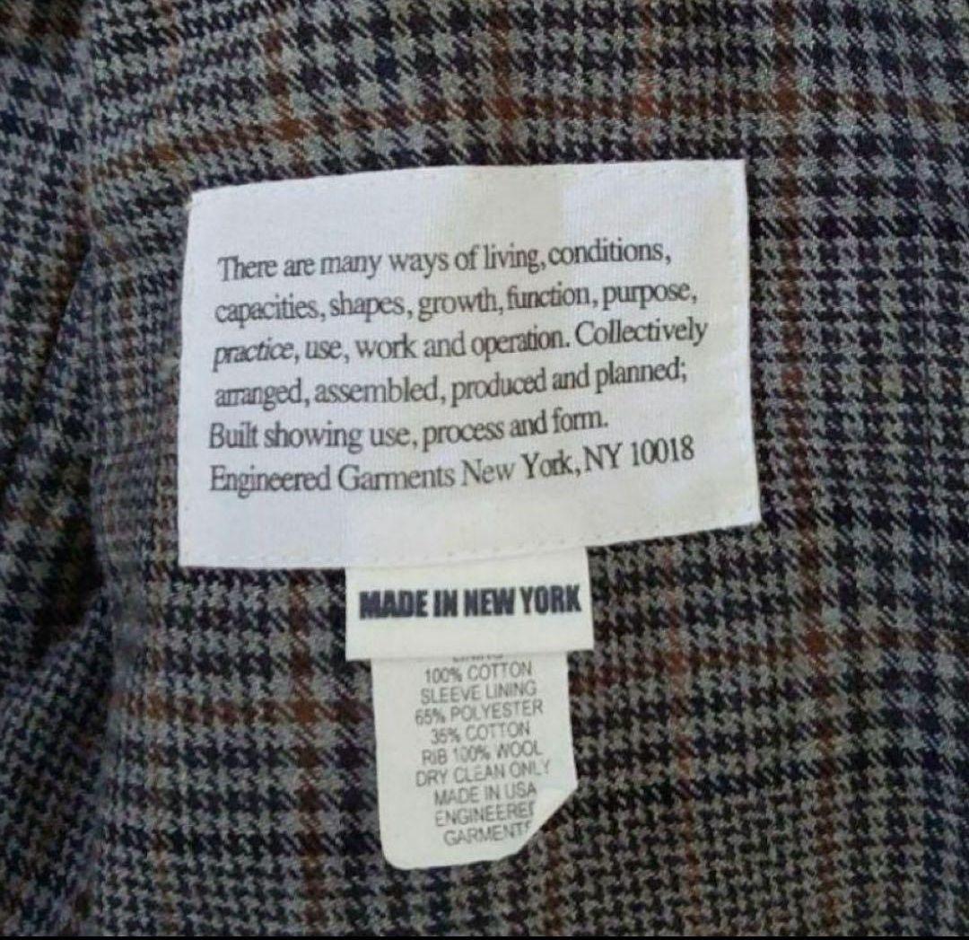 ENGINEERED GARMENTS タンカージャケット　ダークネイビー