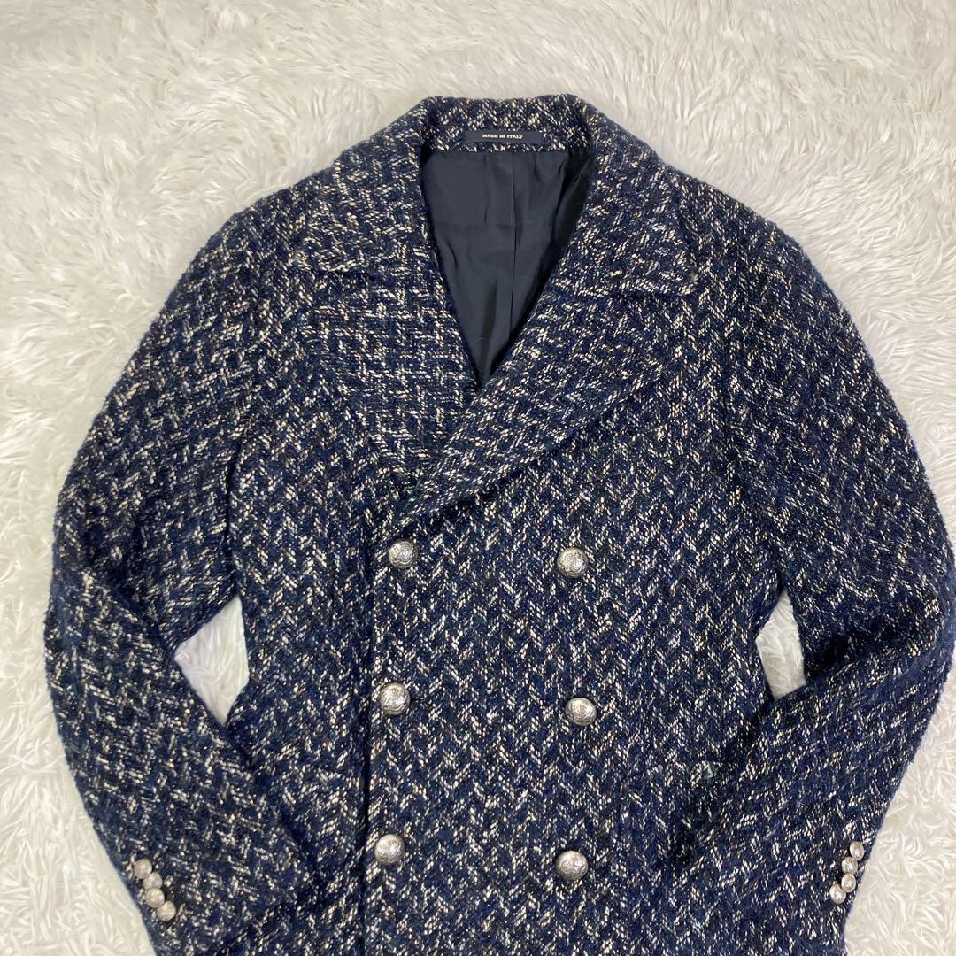 【最高級】TAGLIATORE ダブルブレストチェスターコート　ポロコート48