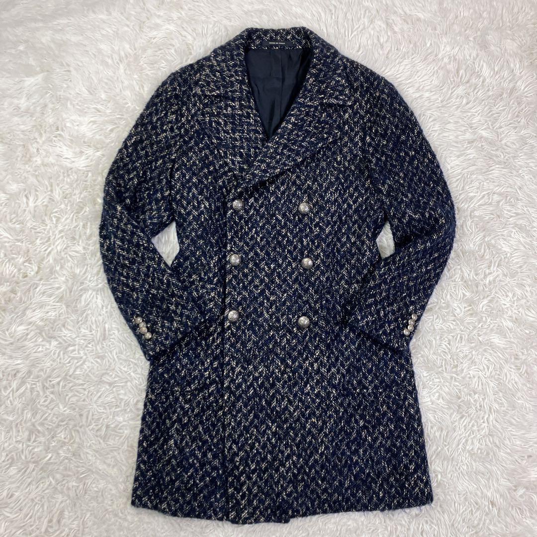 【最高級】TAGLIATORE ダブルブレストチェスターコート　ポロコート48