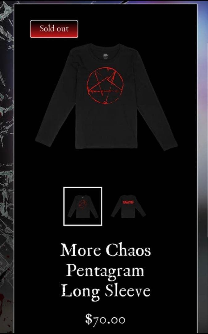 Ken Carson マーチ MoreChaos 五芒星 ロンT