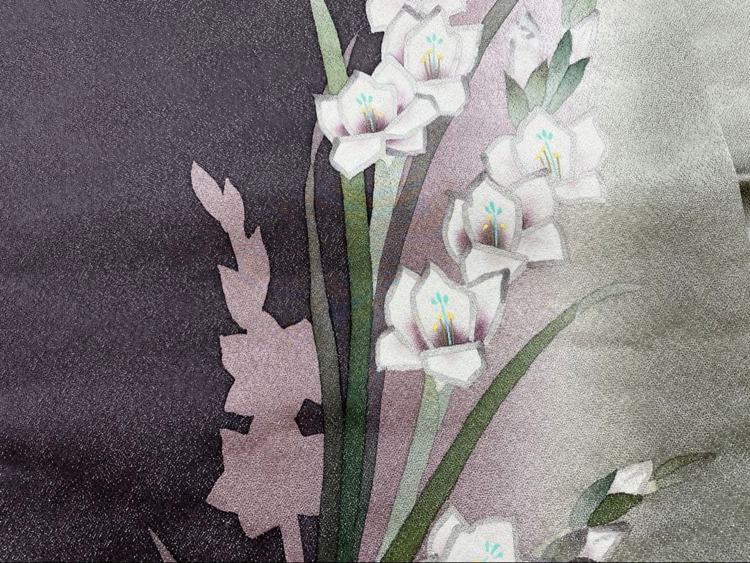 ⭐︎O0957 美品 逸品 お洒落 銀通し 銀花仙 ブランド 染め 正絹 袋帯