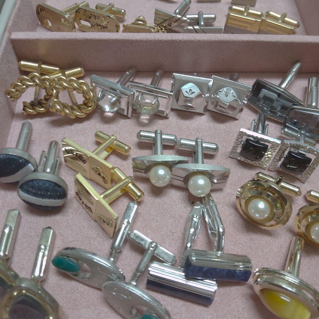 まとめ売り 大量ネクタイピン&ピンブローチ&カフス146点セット ブランドあり