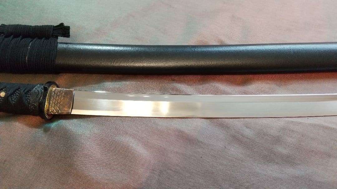 【直刃刃紋】模造刀 舞踊 模擬刀 拵え 喰出し鍔 刀剣 日本刀 刀