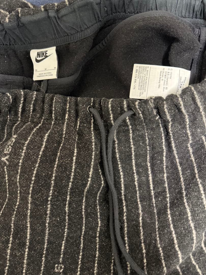 い*ぬ様 Stussy Nike Striped Wool Pants Blac