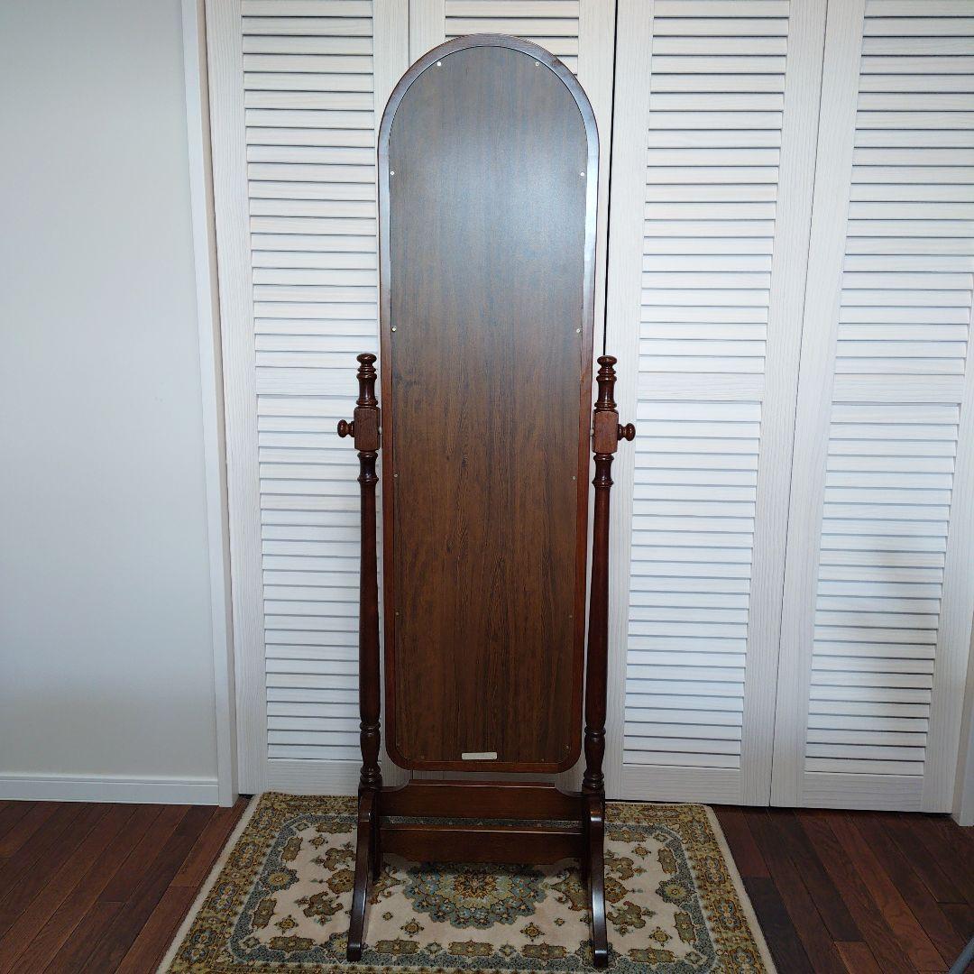 【カリモク姿見】karimoku スタンドミラー 鏡 コロニアルシリーズ