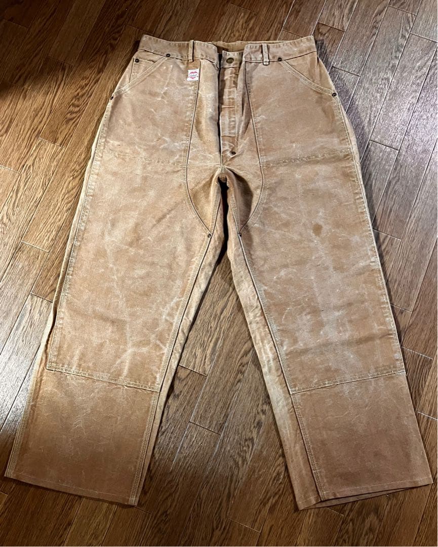 40s-50s カーハート ハートタグ ダブルニー ダックパンツ 38インチ