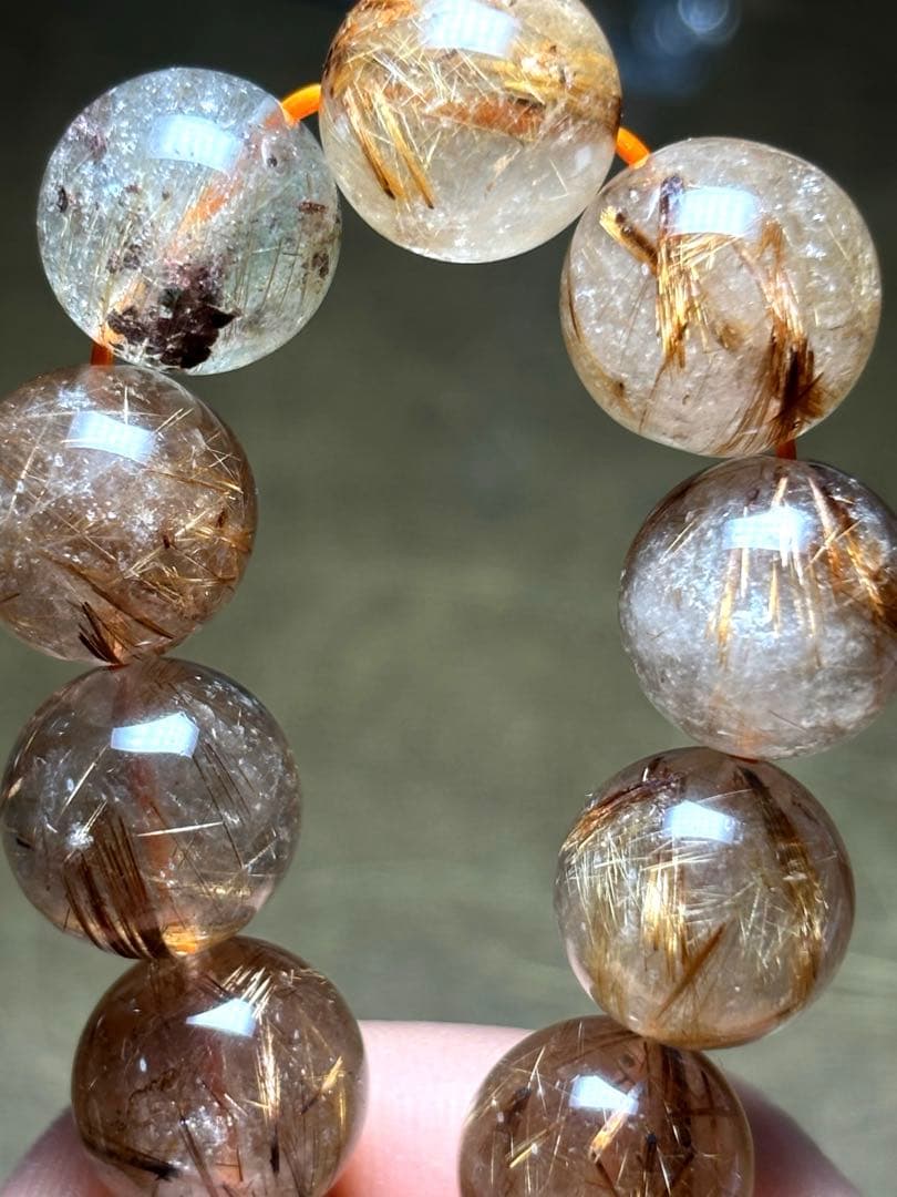 【新入荷】　タイガータイチンルチルブレス12㎜　（新品未使用）高品質　針しっかり