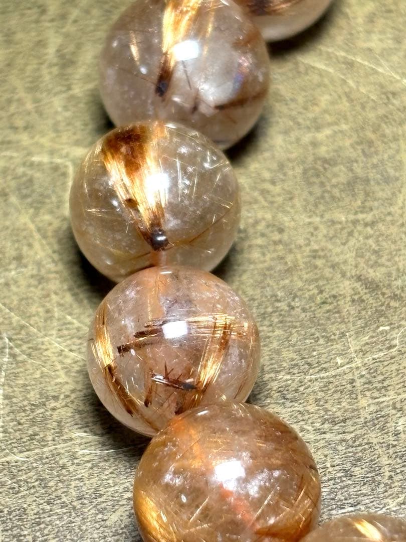 【新入荷】　タイガータイチンルチルブレス12㎜　（新品未使用）高品質　針しっかり