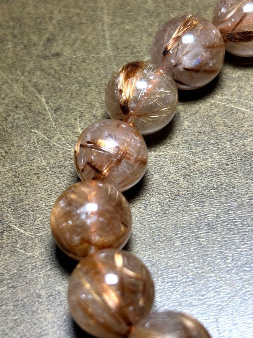 【新入荷】　タイガータイチンルチルブレス12㎜　（新品未使用）高品質　針しっかり