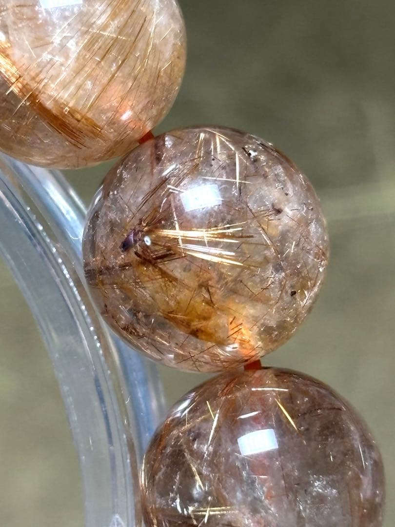 【新入荷】　タイガータイチンルチルブレス12㎜　（新品未使用）高品質　針しっかり