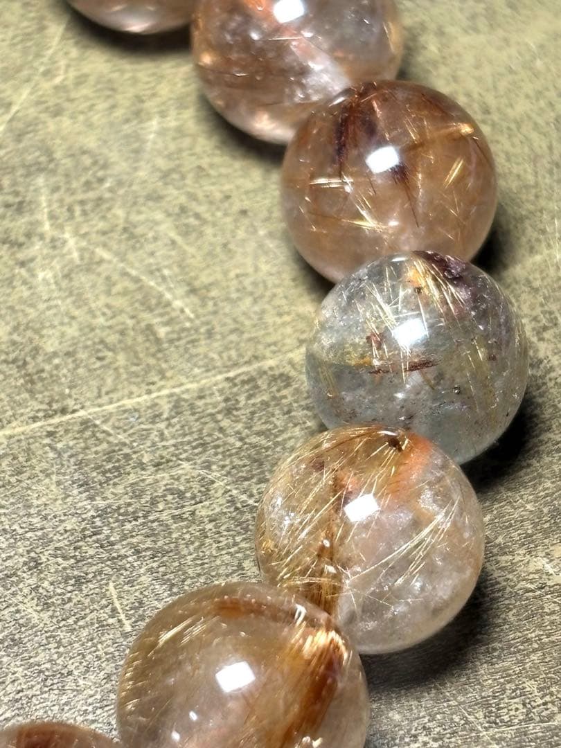 【新入荷】　タイガータイチンルチルブレス12㎜　（新品未使用）高品質　針しっかり