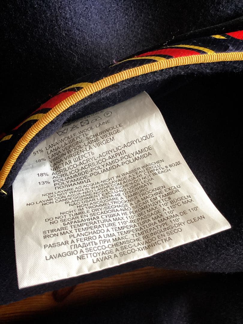 訳あり未使用品【Fay】フェイ　ウールコート　紺　Lサイズ　TOD'S