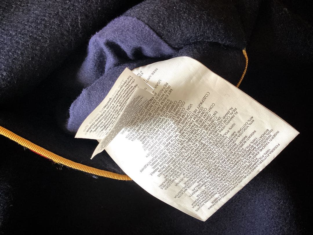 訳あり未使用品【Fay】フェイ　ウールコート　紺　Lサイズ　TOD'S