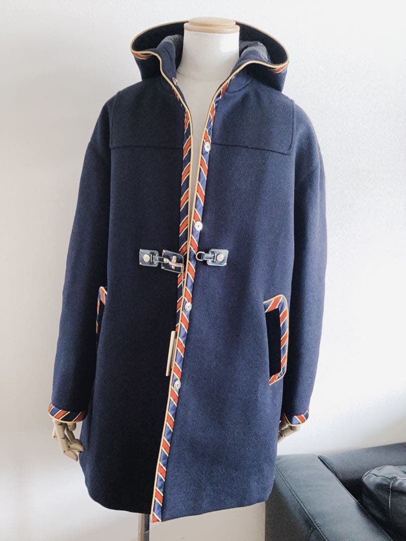 訳あり未使用品【Fay】フェイ　ウールコート　紺　Lサイズ　TOD'S