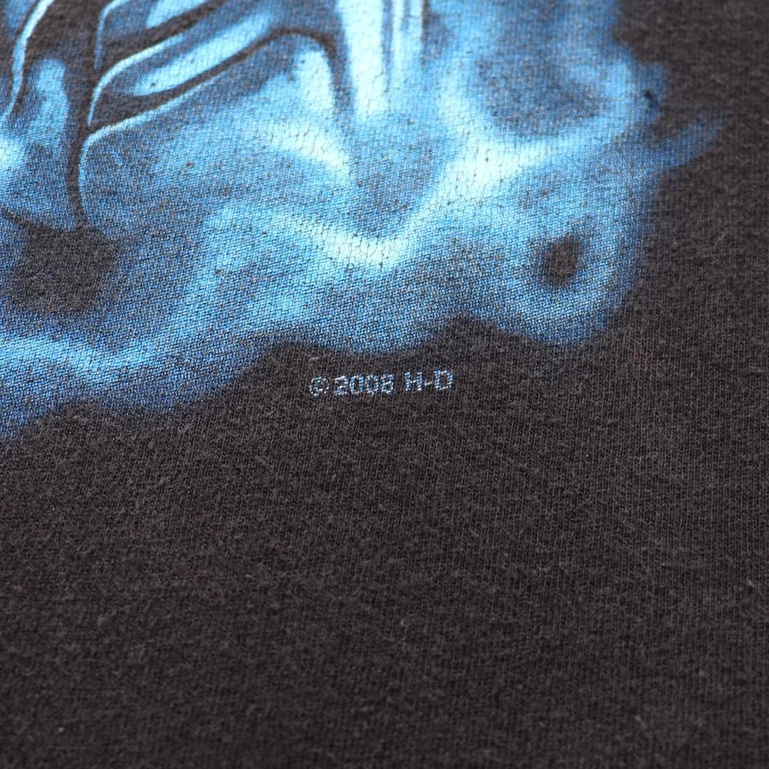 00s ヴィンテージ ハーレーダビッドソン ファイヤー ブルーフレイム 長袖