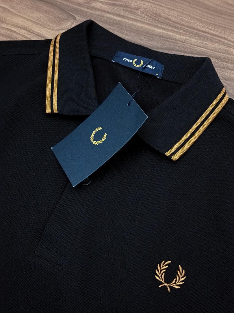 Fred Perry 長袖ポロシャツ M3636 ブラック