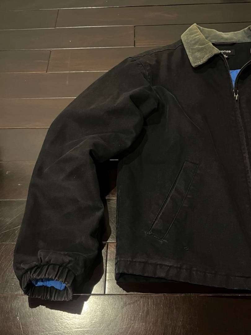 bronze ブラックジャケット 襟付き