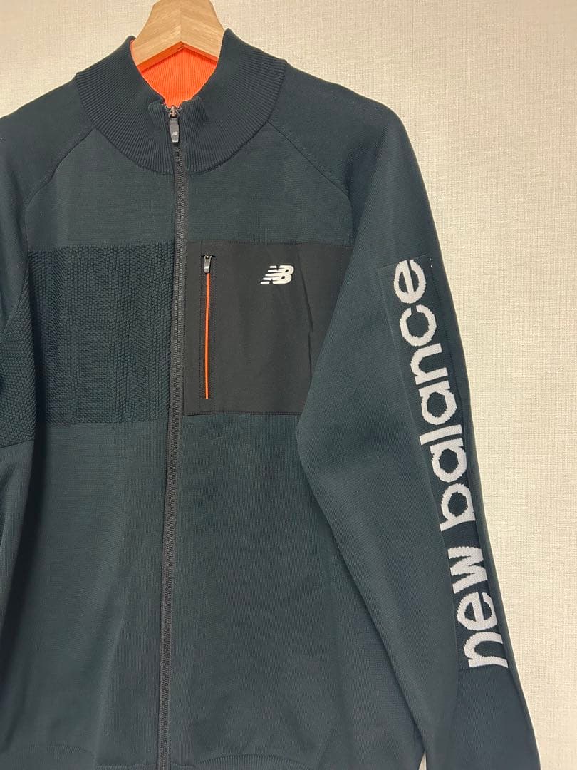 《美品》ニューバランスゴルフ　フルジップニットブルゾン　サイズ7 XXL