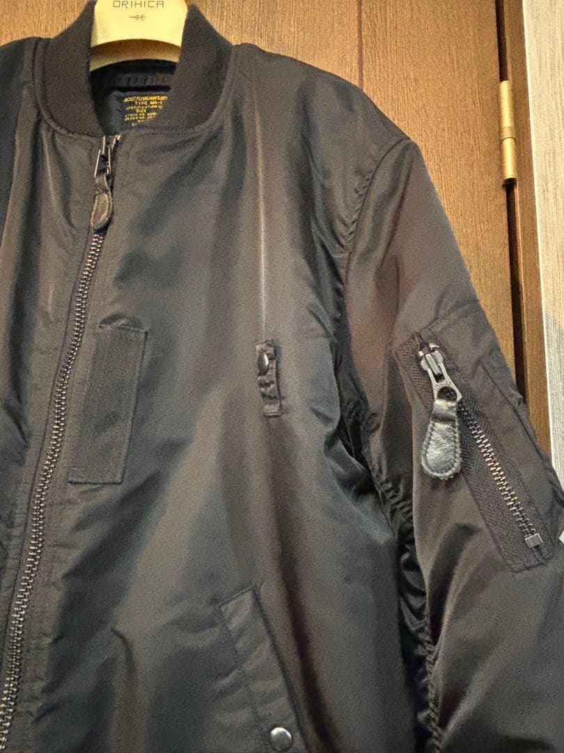 z*r様 WAIPERワイパーMA-1 ALL黒XLフライトジャケット 美USE