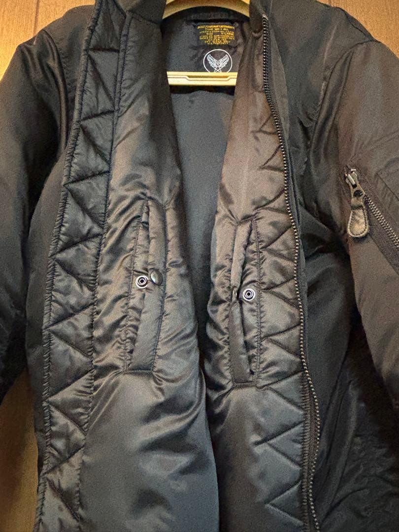 z*r様 WAIPERワイパーMA-1 ALL黒XLフライトジャケット 美USE
