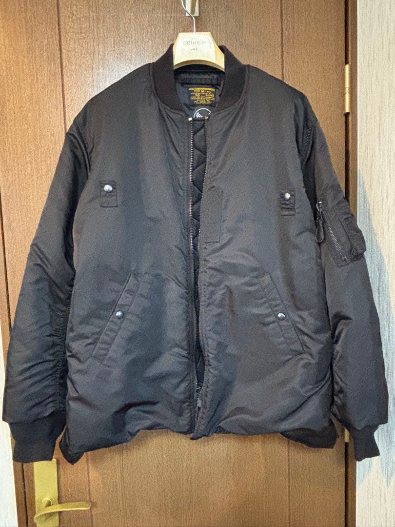 z*r様 WAIPERワイパーMA-1 ALL黒XLフライトジャケット 美USE