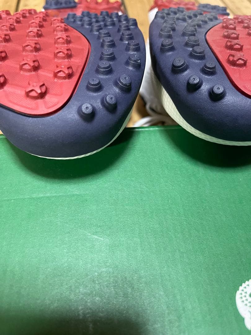 タグ付き新品　LACOSTE ゴルフシューズ ホワイト/ネイビー27cm
