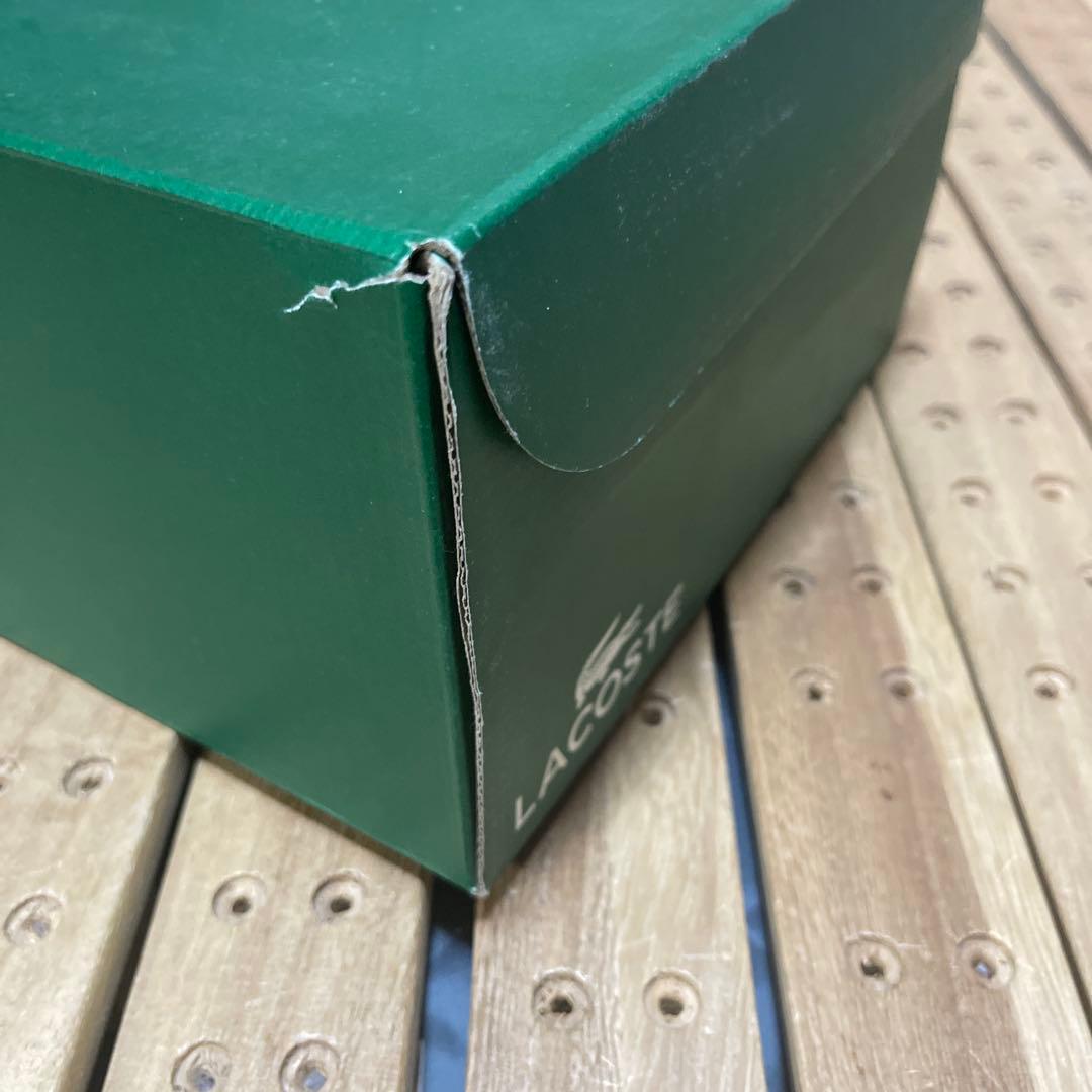 タグ付き新品　LACOSTE ゴルフシューズ ホワイト/ネイビー27cm