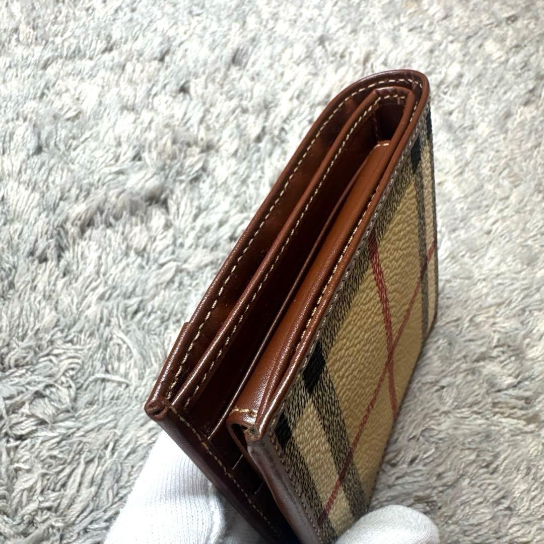 【未使用】BURBERRY バーバリー 二つ折り財布 ノバチェック ユニセックス