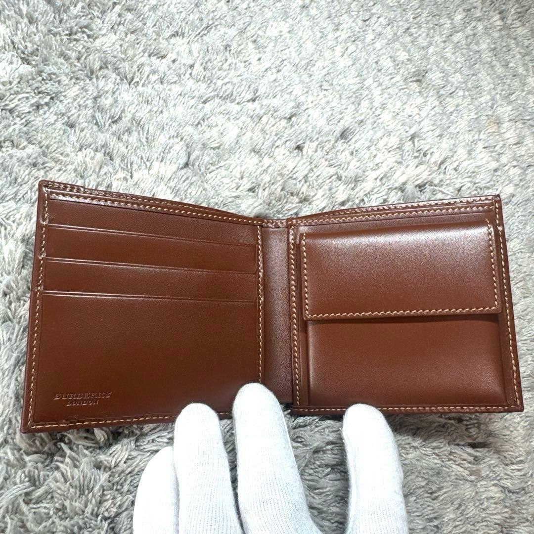 【未使用】BURBERRY バーバリー 二つ折り財布 ノバチェック ユニセックス