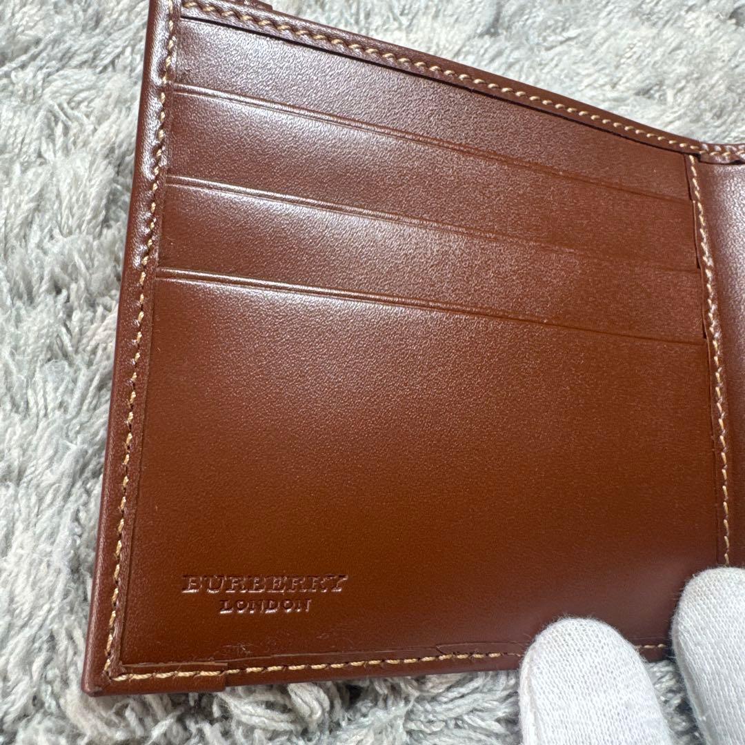 【未使用】BURBERRY バーバリー 二つ折り財布 ノバチェック ユニセックス
