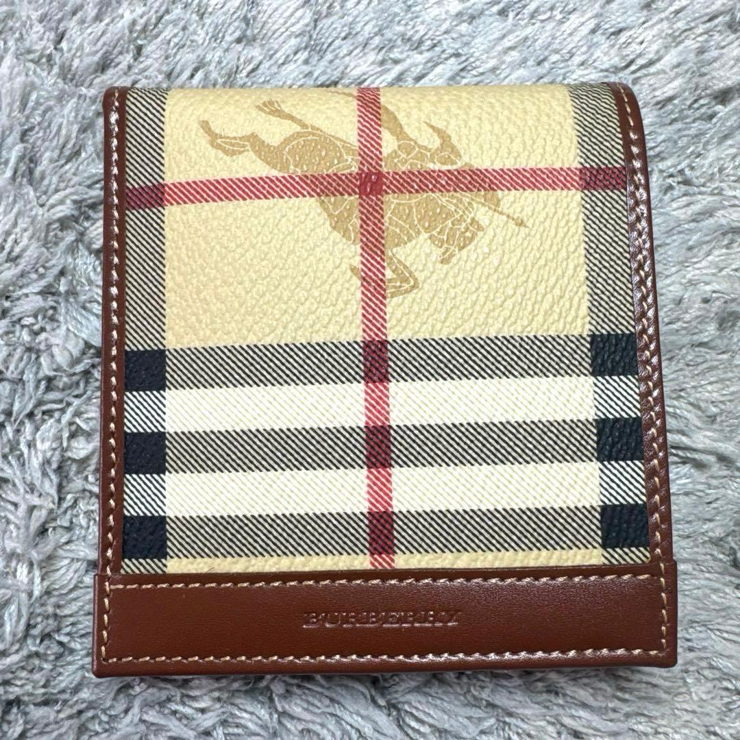 【未使用】BURBERRY バーバリー 二つ折り財布 ノバチェック ユニセックス