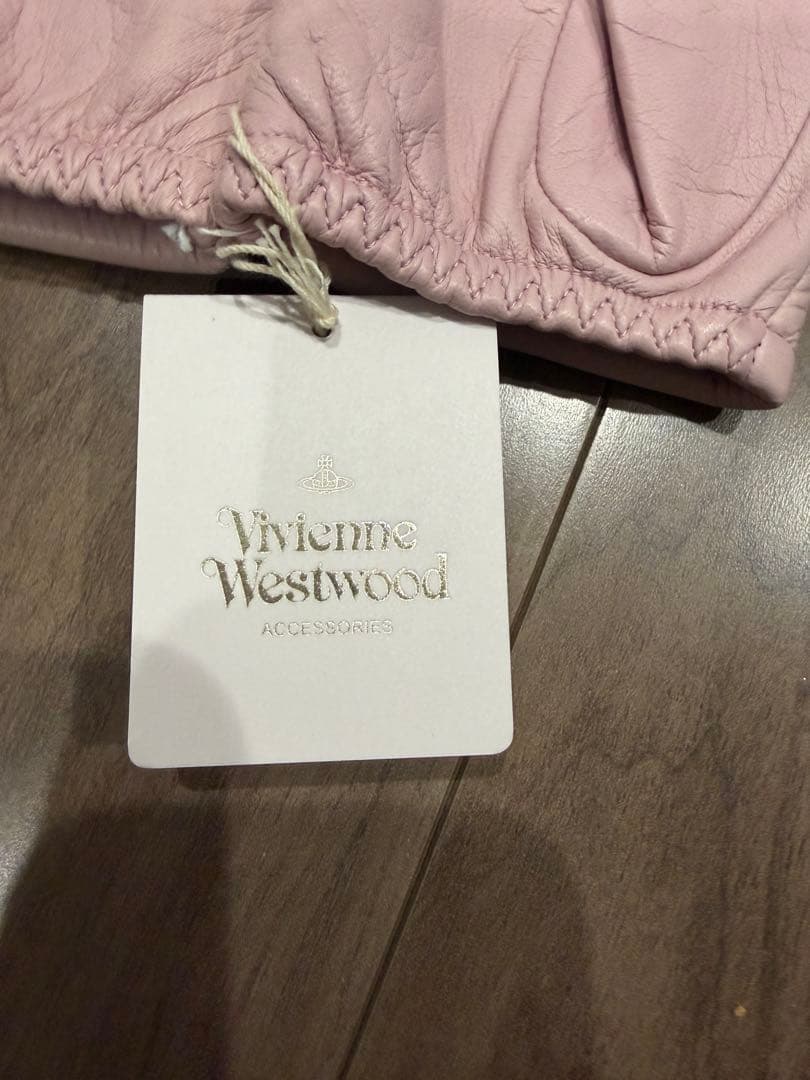 Vivienne Westwood ショーティー レザー手袋 ピンク