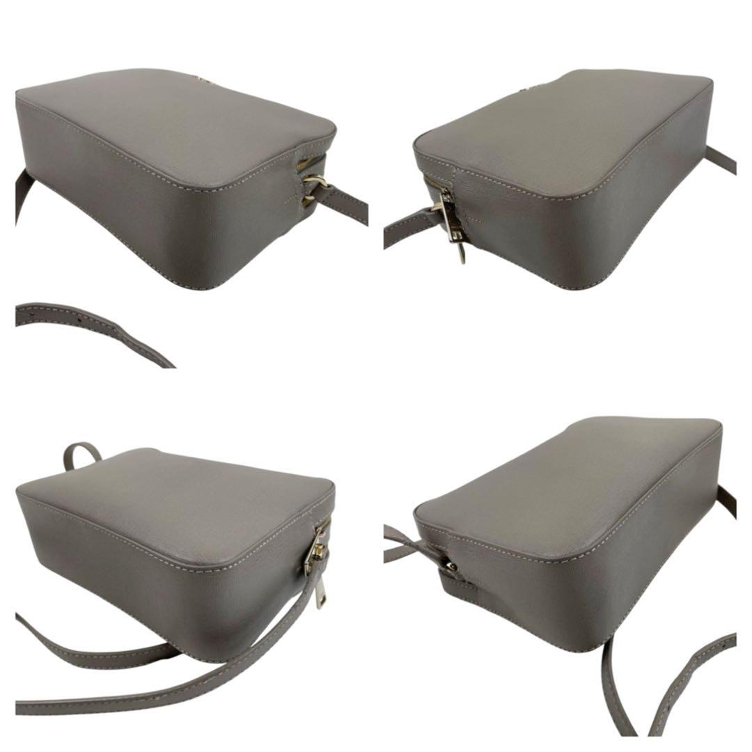 ✨美品 フルラ FURLA ショルダーバッグ　グレー　斜め掛け　クロスボディ