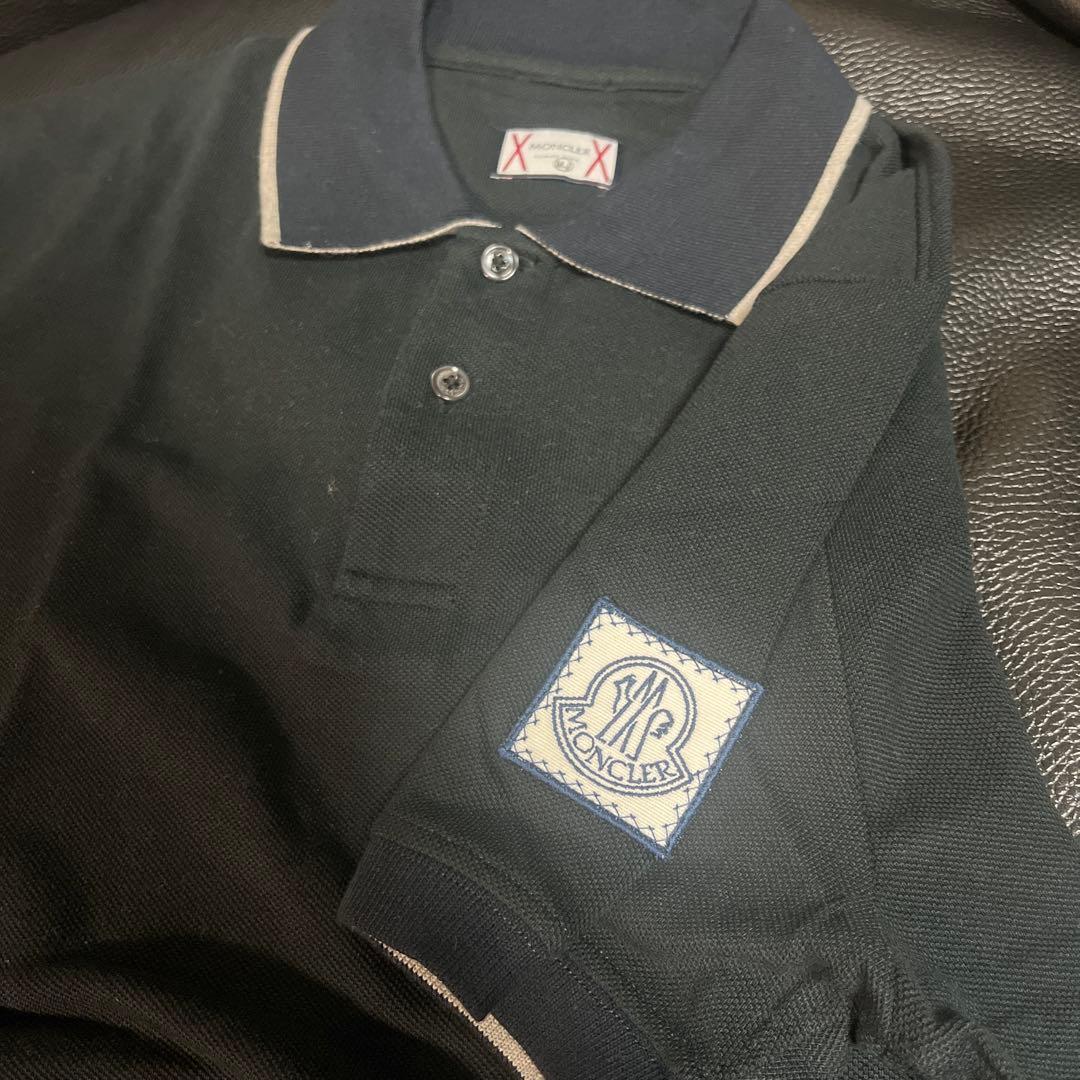 MONCLER モンクレール　ポロシャツ　美品　ブラック　黒