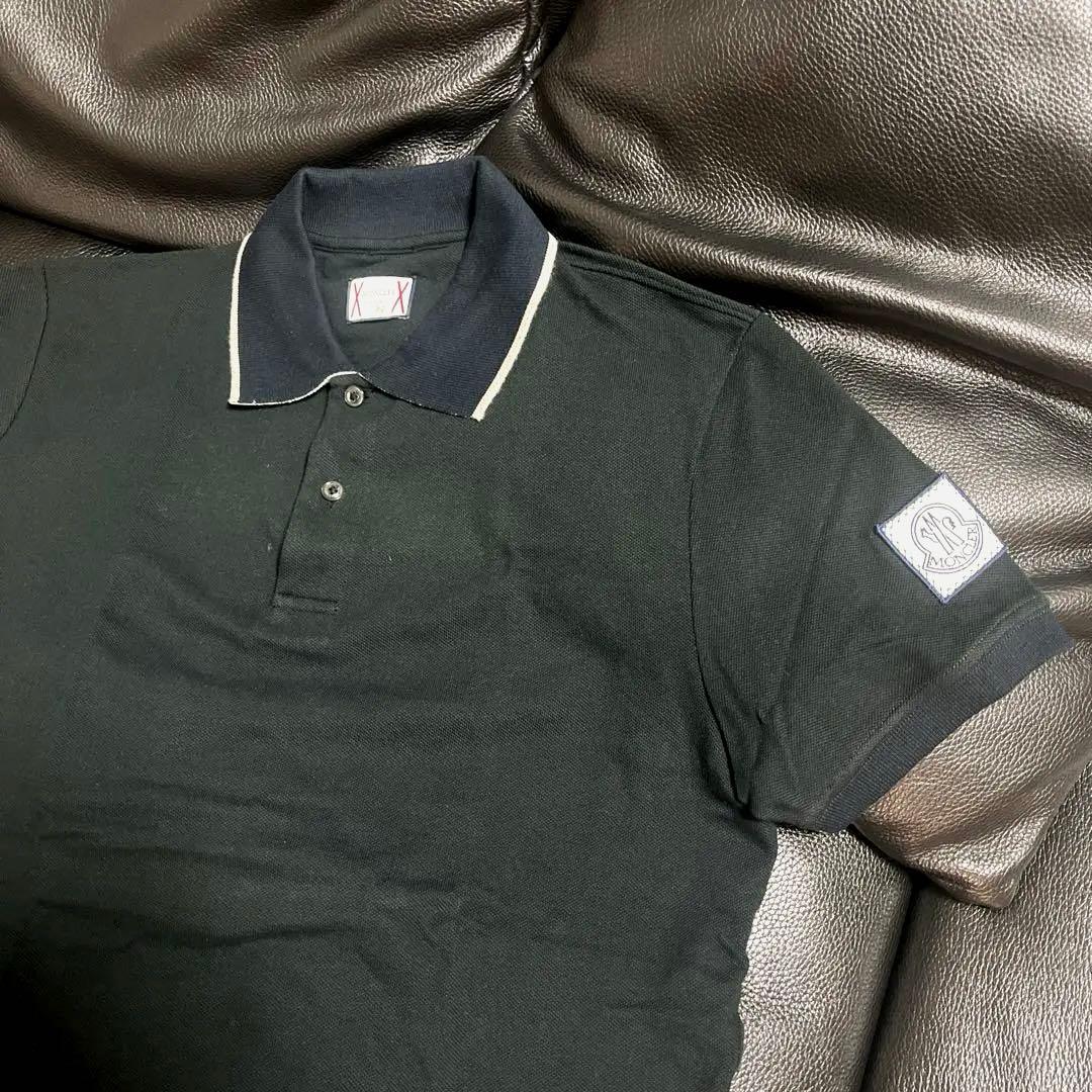 MONCLER モンクレール　ポロシャツ　美品　ブラック　黒