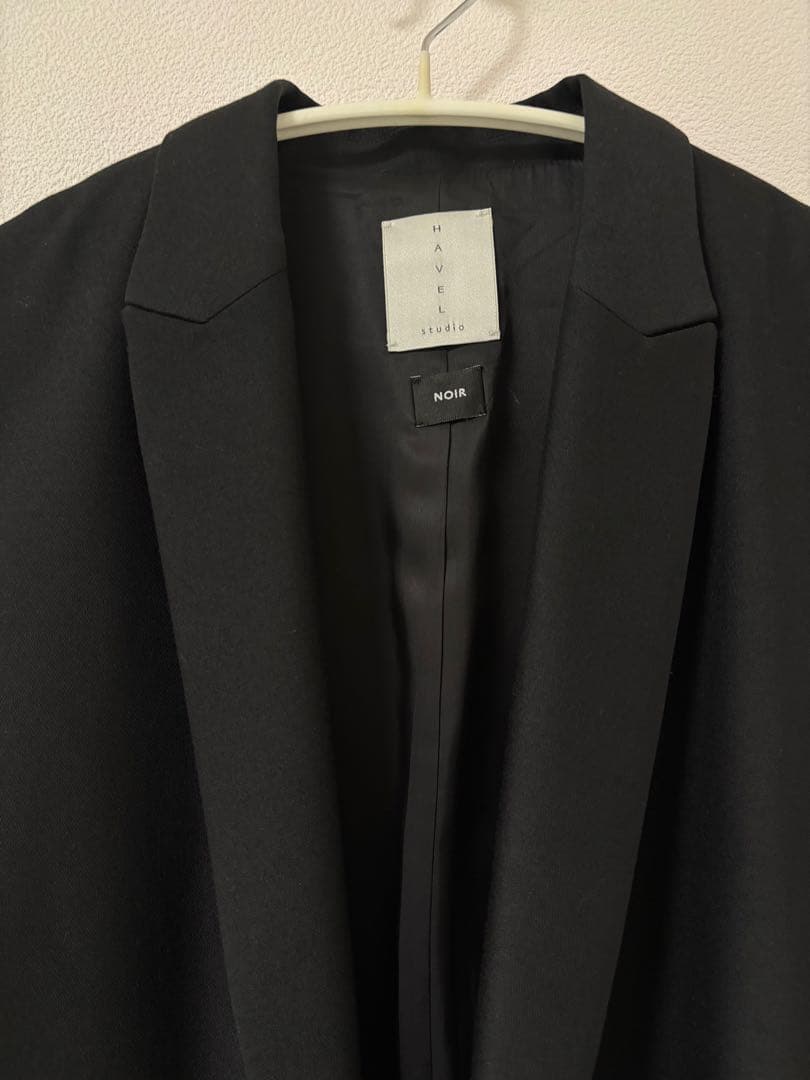 HAVEL studio ロングジレ　ブラック