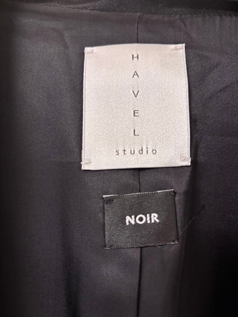 HAVEL studio ロングジレ　ブラック
