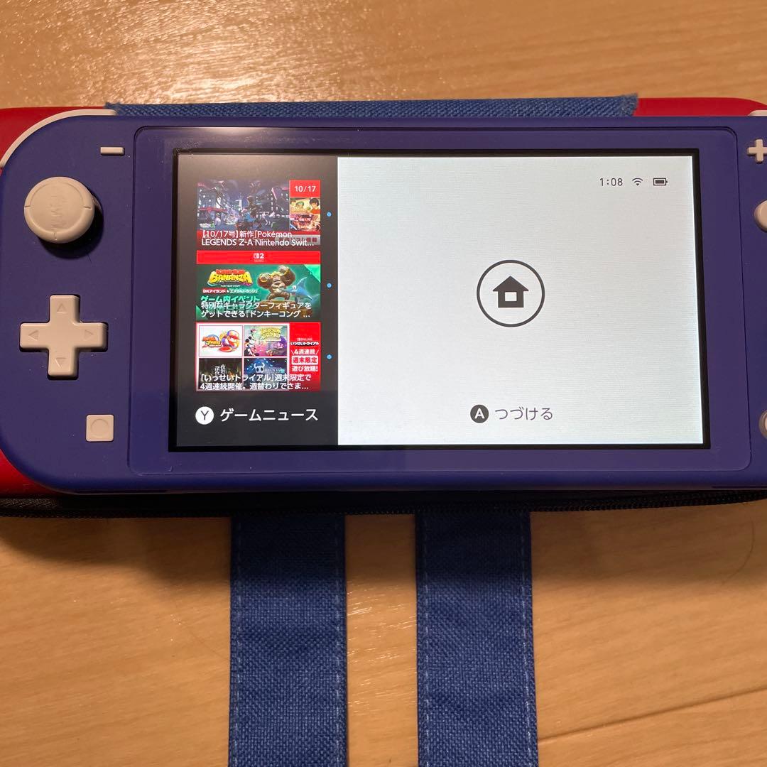 p*n様 Nintendo Switch Lite ブルー 本体 + ゲームカー